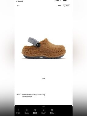 CROCS / LIL NAS COLLABORATION CROCS SZ 9 womans new in bag !!! Extremely rare!!!